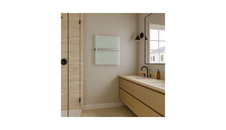 Porte serviette en verre avec barre – Image 2