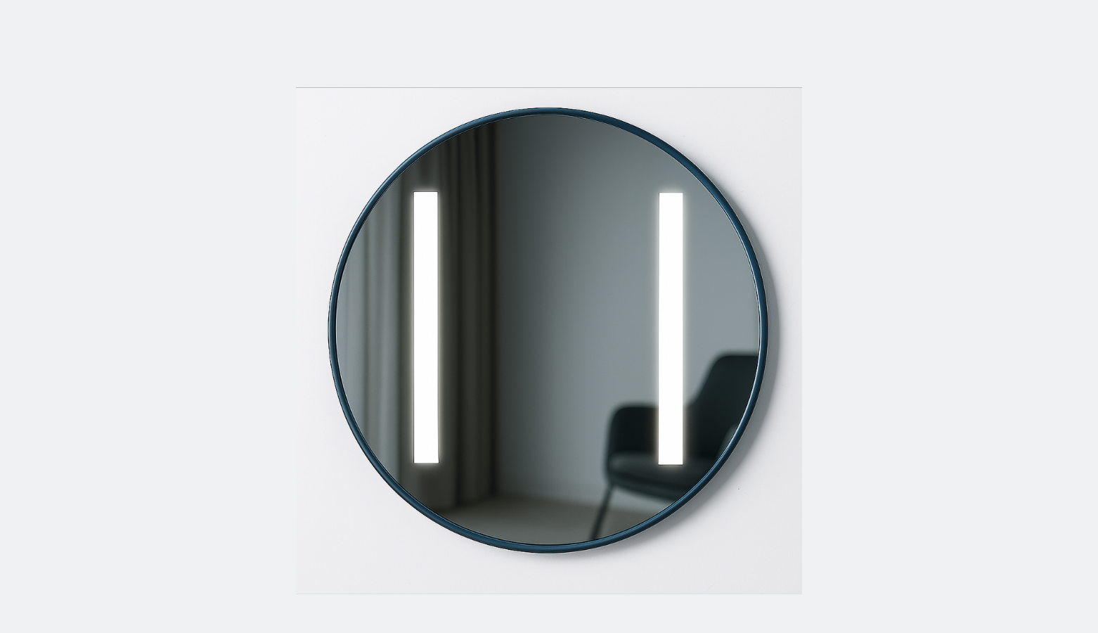 Miroir infrarouge chauffant avec 2 barres LED – Image 2