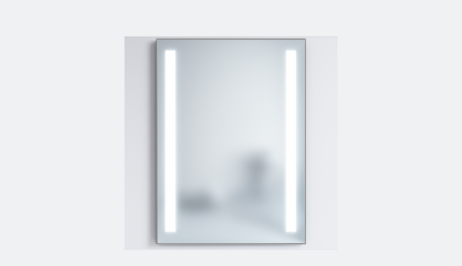 Miroir infrarouge chauffant avec 2 barres LED – Image 4